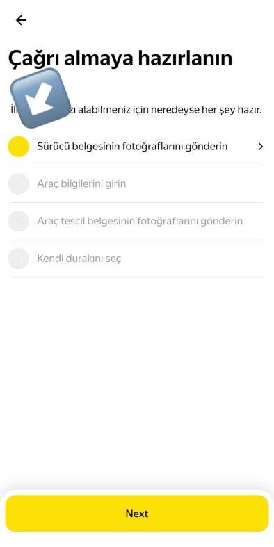 Belge yükleme ekranı — Çağrı almaya hazırlanın